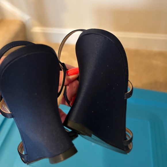 Nina Blue Heels with Sparkling Embellishments - Picture 3 of 7